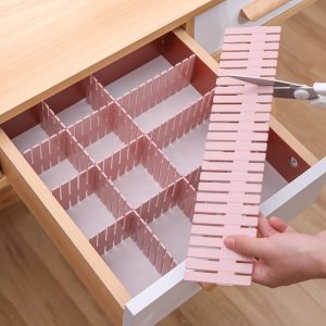 Adjustable Plastic Drawer Organizer 6Pcs (PDO-6PCS)